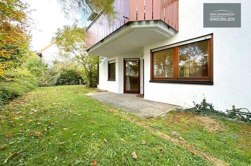 Terrasse Westausrichtung - 2,5-Zimmer-Erdgeschosswohnung mit sonniger Terrasse und Tiefgaragenstellplatz in Leonberg-Warmbronn