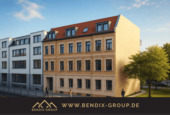 Außenansicht - Denkmalwohnung in Taucha mit Terrasse 