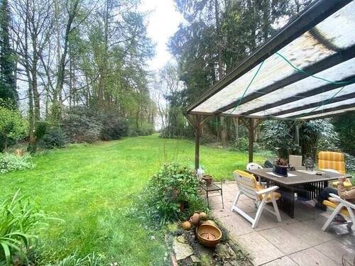 Wohnung 3, Terrasse mit Blick in den Garten - 