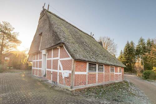 Außenansicht - Einziehen & wohlfühlen: Liebevolles Reetdachhaus auf einer Ebene
