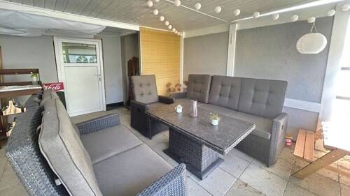 überdachte Gartenterrasse - 