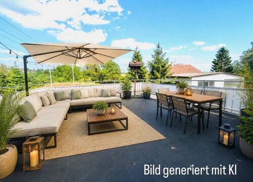 Terrasse Bild mit KI generiert - 