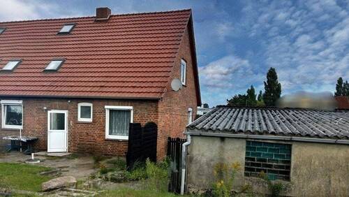 Ansicht Gartenseite - 5 Zimmer Doppelhaushälfte zum Kaufen in Güstrow