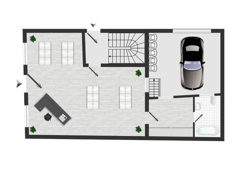 Erdgeschoss Bestand u. Neubau - 