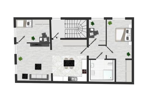 2.Obergeschoss Bestand u. Neubau - 