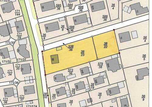 Lageplan - 2.320 qm Baugrundstück mit Althaus für Investor od. Bauträger in OLDENBURGAlexanderfeld !