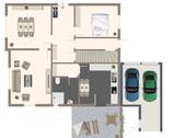 Grundriss Erdgeschoss mit Garage - 