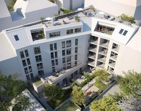 Innenhof - Neuwertige Wohnung: direkt am Stadtpark Sonnige 3-Zimmer-Wohnung mit EBK & 2 Balkone