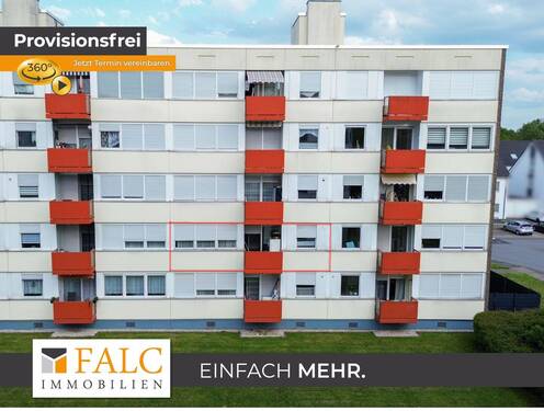 Hausansicht Gartenseite - Charmante und gepflegte 3-Zimmer-Wohnung mit Balkon und Stellplatz