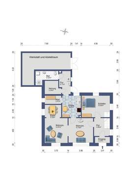 Erdgeschoss (Darstellung und Maßangaben sind ohne Gewähr) - 