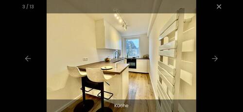 Bild 1 - Möblierte 2-Zimmer-Wohnung mit Balkon: Erstbezug nach Modernisierung im Herzen Düsseldorfs!
