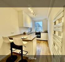 Möblierte 2-Zimmer-Wohnung mit Balkon: Erstbezug nach Modernisierung im Herzen Düsseldorfs!