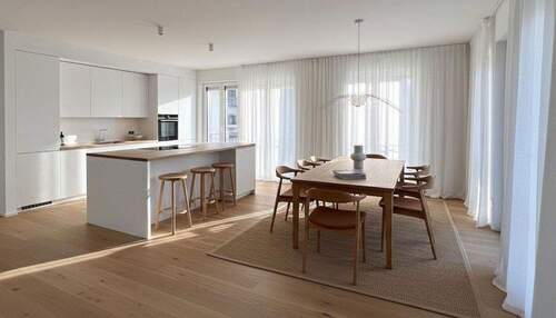 Visualisierung Küche u. Wohnen - Etagenwohnung mit 117,00 m&sup2; in Offenbach am Main zur Miete