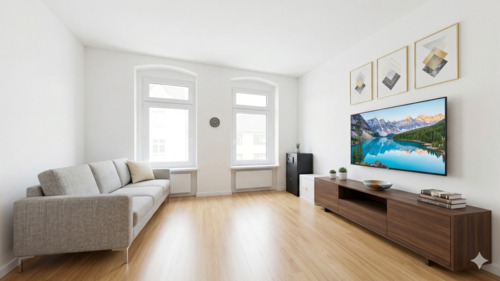 Wohnzimmer - Zeitlose Eleganz trifft moderne Wohnqualität - gepflegte Wohnung in Bestlage