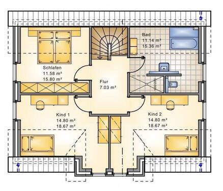 Dachgeschoss - Einfamilienhaus mit 154,00 m² in Oldenburg zum Kaufen