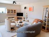 Wohnzimmer/ Einrichtungsbeispiel - 2 Zimmer Etagenwohnung in Hechingen