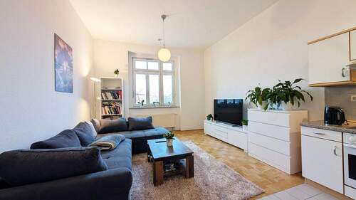 Wohnzimmer - Etagenwohnung mit 51,40 m&sup2; in Potsdam / Bornstedt zum Kaufen