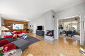 Wohnzimmer - 6 Zimmer Einfamilienhaus zum Kaufen in Berlin / Westend