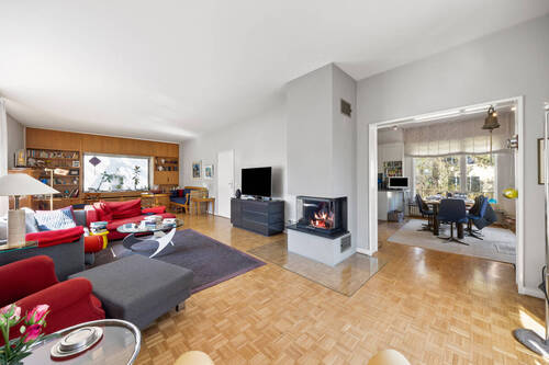 Wohnzimmer - 6 Zimmer Einfamilienhaus zum Kaufen in Berlin / Westend