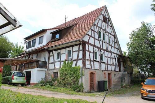 Frontseitenansicht.JPG - 3 Zimmer Doppelhaushälfte in Wald-Michelbach