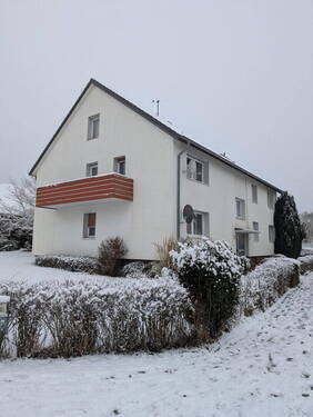 Hausansicht - Helle 2ZKB Wohnung mit Balkon und Haustier