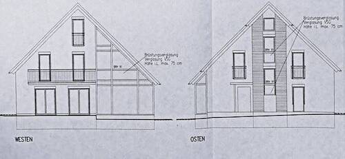 Ansicht Westen-Osten - 