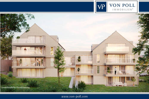 Ansicht SW mit unverb. und Balken - Jetzt 5% Afa! Exklusive, klimafreundliche Eigentumswohnung oder Seniorenwohnung. Sie entscheiden!