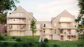 Visualisierung Süd-West - 2 Zimmer Etagenwohnung zum Kaufen in Remseck am Neckar / Aldingen