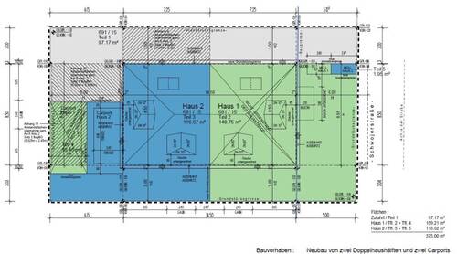 Flächenaufteilungsplan - 
