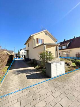 Rückansicht Grundstück (Haus 1 und Haus 2) - 