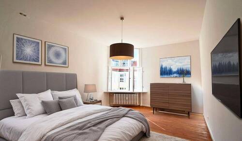 Schlafzimmer - Etagenwohnung mit 74,10 m&sup2; in Berlin zum Kaufen