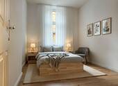 Schlafzimmer (Wohnbeispiel) - 2 Zimmer Etagenwohnung in Berlin