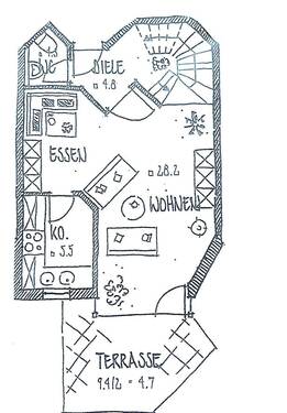 GP Erdgeschoß - Etagenwohnung mit 80,00 m&sup2; in Altusried zur Miete