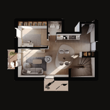 Maisonettenwohnung - 