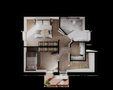 Maisonettenwohnung - 