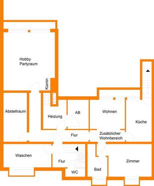 Kellergeschoss mit aktueller Nutzung - 