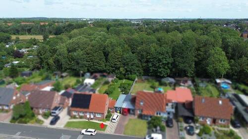 Grundstück/Luftaufnahme - 3 Zimmer Doppelhaushälfte zum Kaufen in Husum