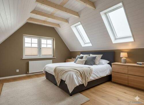 Schlafen OG - Maisonette-Wohnung mit Terrasse , Wohnen auf zwei Ebenen