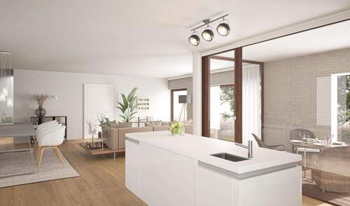 Wohn-/Essbereich Perspektive - 3 Zimmer Gewerbeobjekt (Büro, Produktion, Verkauf) zum Kaufen in Rheda-Wiedenbrück