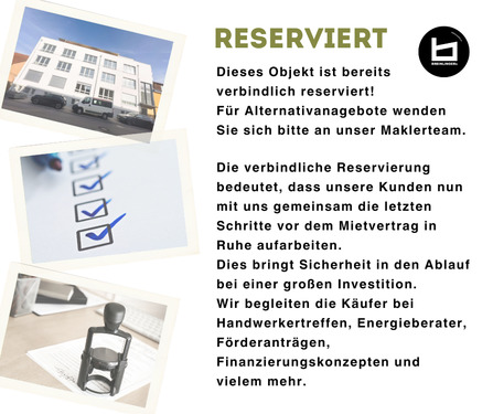 ReservierT - + RESERVIERT + Neubau-Apartments mit 2,5 Zimmer: Barrierearm, energieeffizient und zentrumsnah