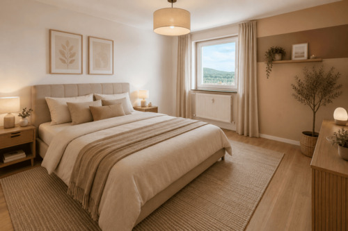 Schlafzimmer Darstellung - Etagenwohnung mit 57,00 m&sup2; in Lauf an der Pegnitz zum Kaufen