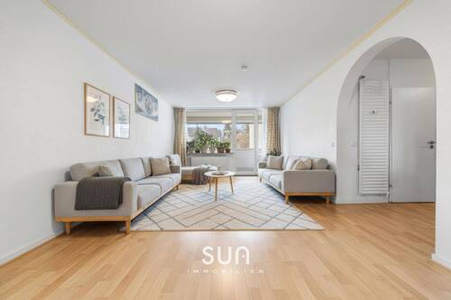 WOHNZIMMER (visualisiert) - 4 Zimmer Etagenwohnung zum Kaufen in Frankfurt am Main