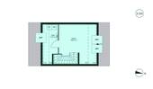 Grundriss 2. Obergeschoss vom Reihenendhaus 001 - 