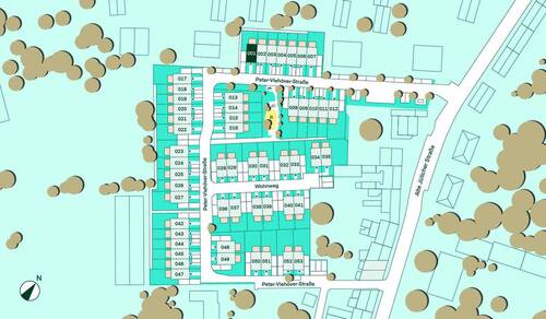 Lage des Reihenhauses im Quartier - 