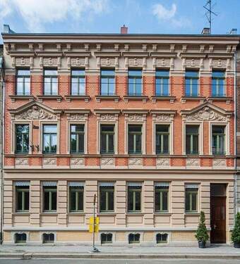 Hausfront - Etagenwohnung mit 68,50 m² in Leipzig zum Kaufen