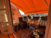 Terrasse_Markise - 3 Zimmer Etagenwohnung in Berlin