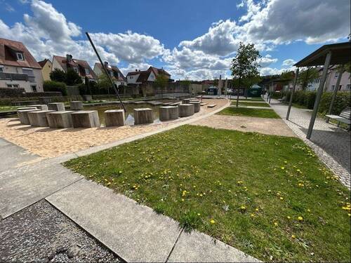 Sonnenuhrpark vorm Haus auf der Südseite - 