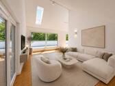 Wohnzimmer - 4 Zimmer Einfamilienhaus zum Kaufen in Berlin