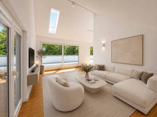 Wohnzimmer - 4 Zimmer Einfamilienhaus zum Kaufen in Berlin