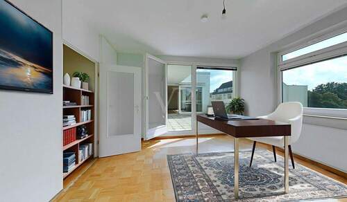 Arbeitszimmer visualisiert - 